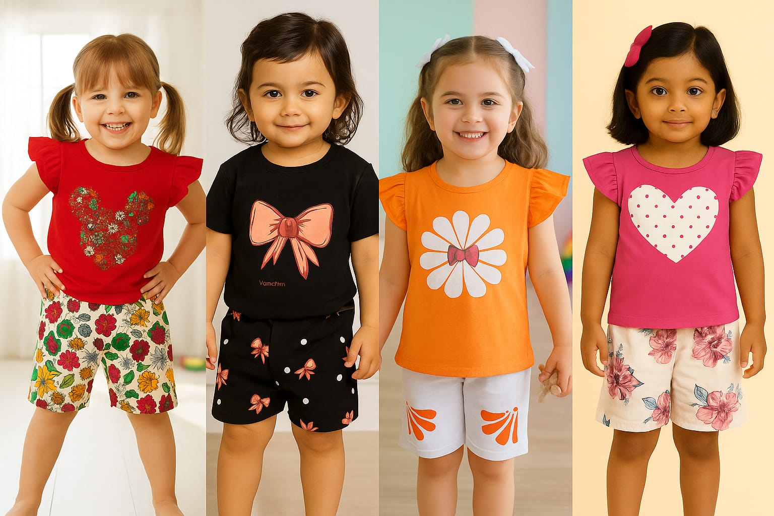 Kids T-shirt & Pant Set Combo